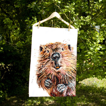 Inky Beaver Tea Towel, 8 of 11