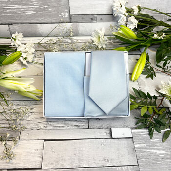 Dusty Blue Wedding Tie Set, 12 of 12