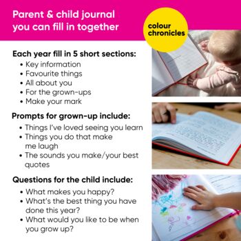 Baby's 1st Christmas Gift Childhood Memory Journal Pink, 6 of 12