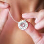 Couples Coordinates Birthstone Necklace, thumbnail 1 of 6