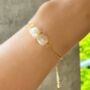 Citrine Crystal Three Chunk Bracelet, thumbnail 1 of 5
