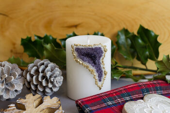 Amethyst Purple Geode Candle, 5 of 5