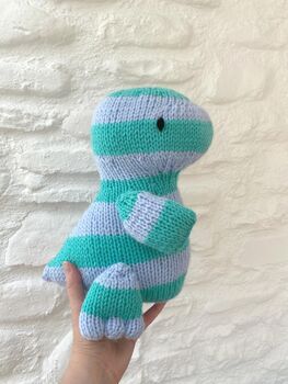 Baby T Rex Dinosaur Toy Knitting Pattern, 2 of 2