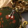 Scarlett White Ivory Silver Pearl Water Drop Gift Earrings, thumbnail 3 of 4
