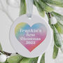 Baby's First Christmas Decoration 'Rainbow Heart', thumbnail 1 of 2