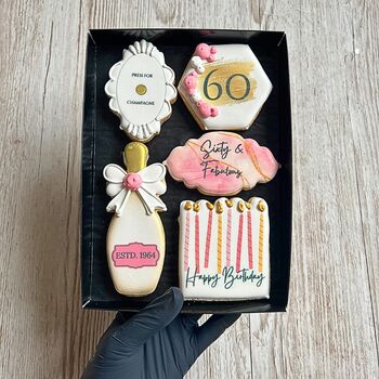 Milestone Birthday Biscuit Gift Box For Her, 5 of 10