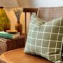 Handmade Cushion Covers In Cottage Check, thumbnail 2 of 2