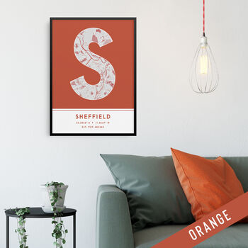 Sheffield City Map Wall Art Print, 7 of 9