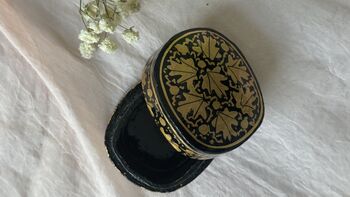 Indian Handpainted Jewellery Box Kashmir Paper Mache, 4 of 11