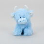 Mini Highland Collectible Baby Blue Soft Toy Cow With Pop Up Box, thumbnail 4 of 8