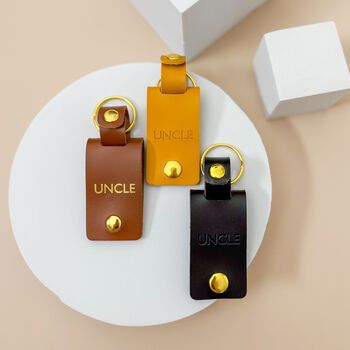 Personalised Photo Keyring Gift For Uncle, 3 of 6