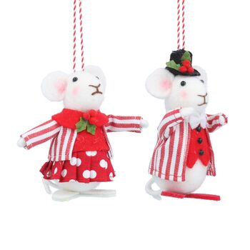 Mr And Mrs Christmas Mouse, 2 of 2