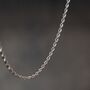 Stainless Steel Rope Chain Necklace, thumbnail 6 of 6