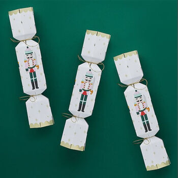 Personalisable Diy Christmas Nutcracker Cracker Set Of Six, 3 of 4