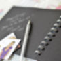 Personalised 30th Monochrome Birthday Guest Book, thumbnail 6 of 8