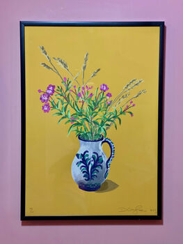 Floral Wild Flower And Vase Limited Edition Print, 2 of 4