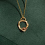 Garnet And Gold Vermeil Small Branch Necklace, thumbnail 4 of 7