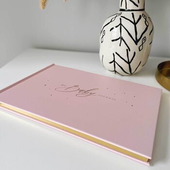 Baby Memory Book Blush With Gold Foiling, 2 of 12