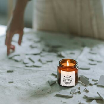 Taylor Swift Gift, Listening To Life Of A Showgirl Again Candle With Matches, 12 of 12