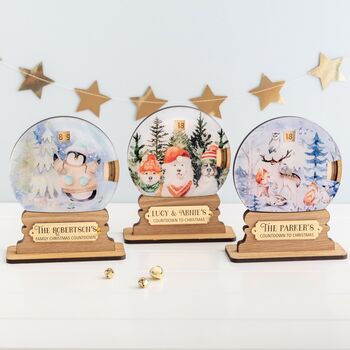 Countdown To Christmas Snowglobe, Woodland Animals, 3 of 4