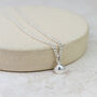 Sterling Silver Cornish Shell Charm Anklet, thumbnail 3 of 3