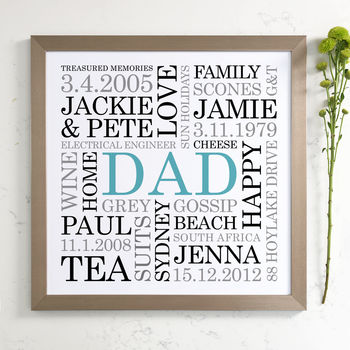 Personalised Dad Word Art, 7 of 10