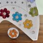 Floral Ceramic Mantel Clock In Bright Colours With Pendulum, thumbnail 5 of 8