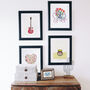 Vintage Guitar A4 Illustrated Print For Music Lover, thumbnail 4 of 4