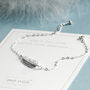 Feather Sterling Silver Bracelet, thumbnail 3 of 9