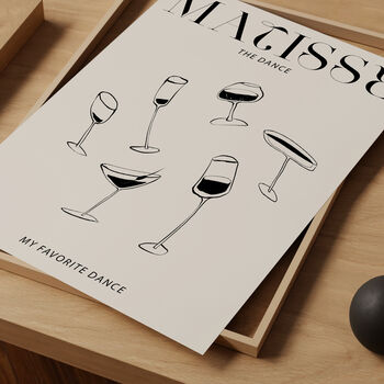 Wine Glass Dance Art Print, 2 of 2