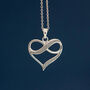 Sterling Silver Infinity Heart Necklace, thumbnail 3 of 12