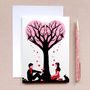 Tree Of Love And Hot Dogs Engagement/ Wedding Cards, thumbnail 3 of 3
