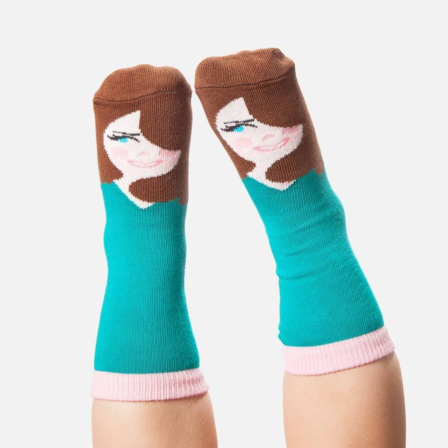 kate middle toe kids' socks by chattyfeet