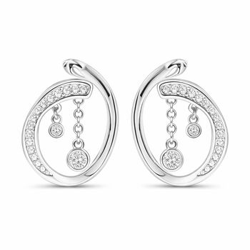 Volcan Loops With White Topaz, 2 of 5