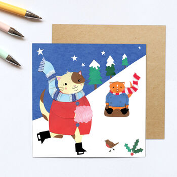 Snowcat Christmas Cards, 2 of 2