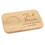 Personalised Wooden Tea And Biscuit Board Coaster Tray, thumbnail 11 of 11