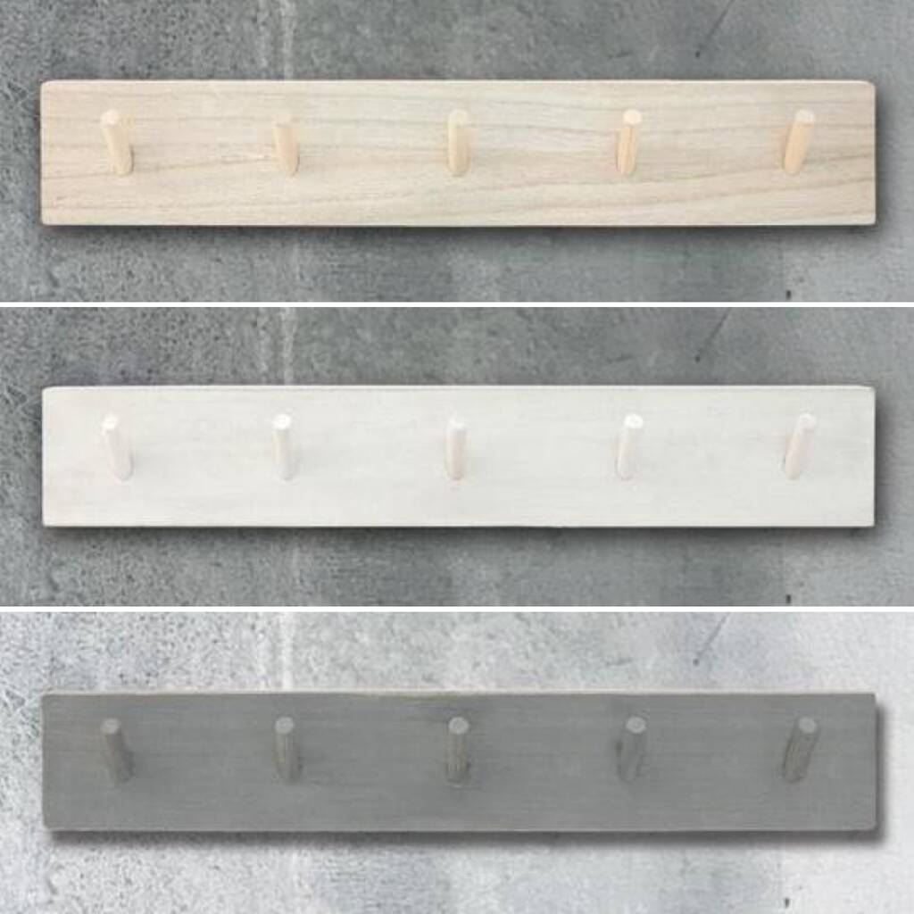 Wooden Peg Board Coat Hooks By The Wedding of my Dreams