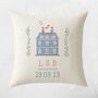 Cross Stitch Home Cushion For Couple : House Warming Gift, thumbnail 2 of 2