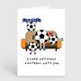 Funny Football Card Football Mad Fan Footy Card Gift, thumbnail 2 of 2