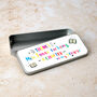Personalised Teachers 'Thank You For Being A Chapter' Pencil Tin, thumbnail 3 of 5