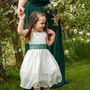 Soft Lace And Chiffon Skirt Flower Girl Dress, thumbnail 6 of 8