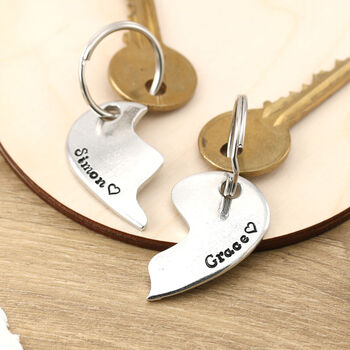 Gift For Couples Togetherness Personalised Keyring, 3 of 10