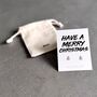 Have A Merry Christmas Tree Earrings In Sterling Silver, thumbnail 4 of 5