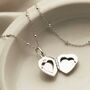 Sterling Silver Sweet Heart Locket Necklace, thumbnail 4 of 9