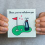 Personalised Golf Coaster For Partner, thumbnail 3 of 3