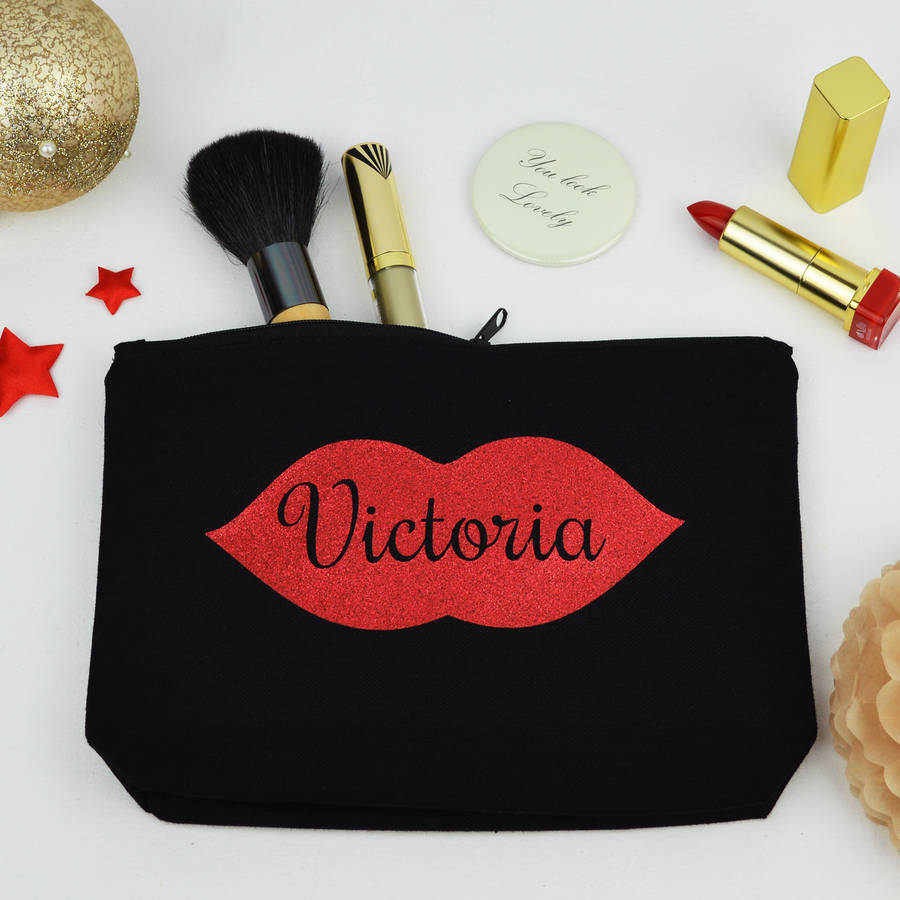 personalised lips shopping tote bag by andrea fays