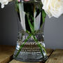 Personalised Ruby Anniversary Glass Vase, thumbnail 2 of 5
