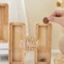 Hand Made Personalised Wooden Letter Money Boxes, thumbnail 7 of 7