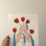 Personalised Floral Initial Painting, thumbnail 3 of 12