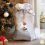 Personalised Rocking Horse Silver Christmas Sack, thumbnail 2 of 3